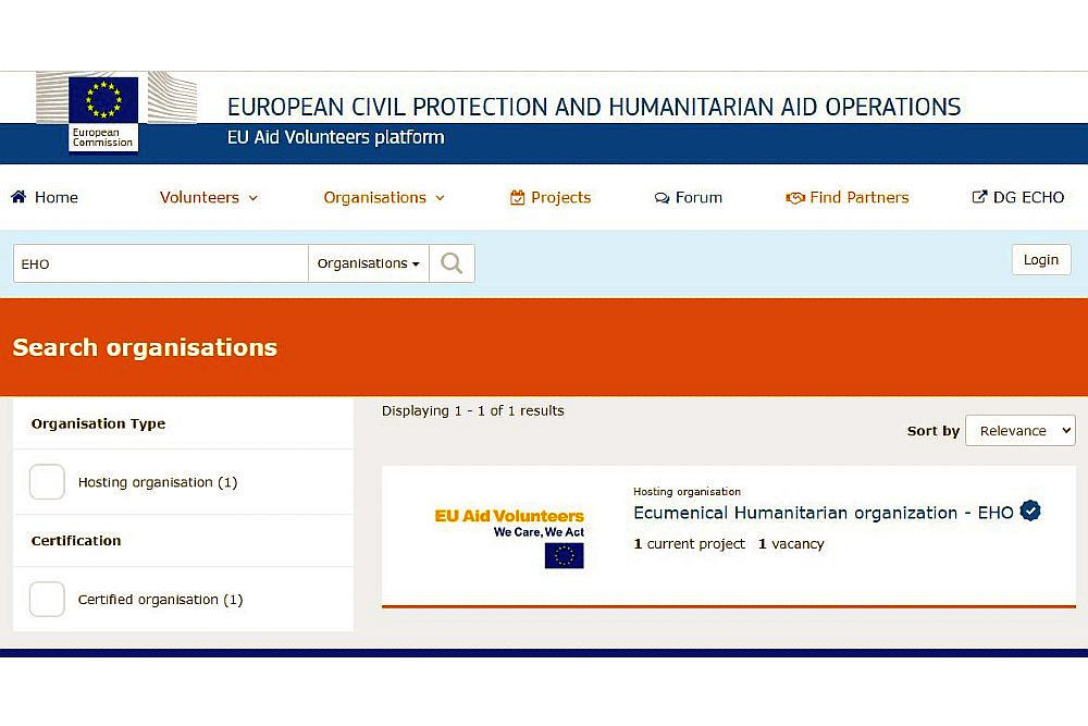 EHO dobio sertifikat za prijem i vođenje EU volontera