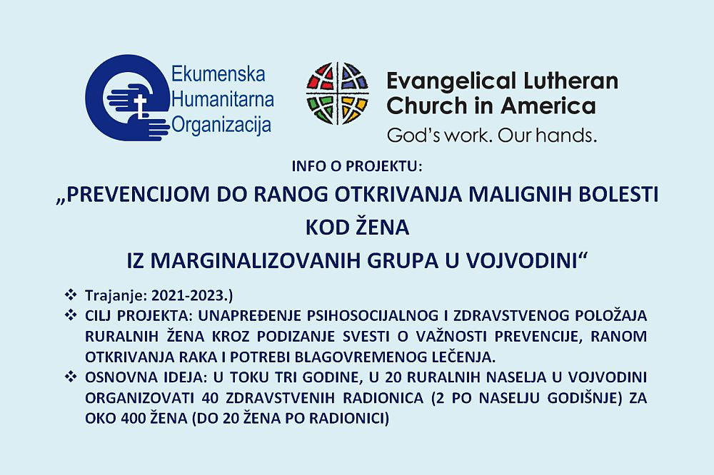 Prevencijom do ranog otkrivanja malignih bolesti kod žena iz marginalizovanih grupa u Vojvodini