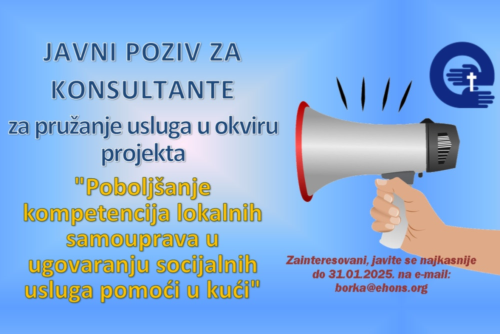 Javni Poziv za konsultante