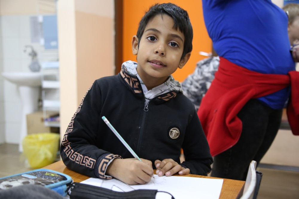 Dečak iz Đurđeva u osnovnoj &scaron;koli u Đurđevu