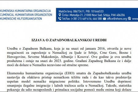 Izjava o Zapadnobalkanskoj uredbi