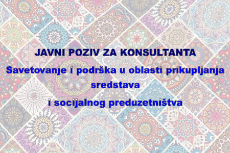 Javni poziv za konsultanta