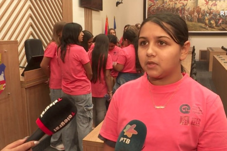 intervjuisanje za TV članice Kluba o aktivnosti i radionicama Kluba