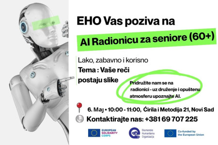 Digitalna radionica za seniore: Od reči do videa uz pomoć ve&scaron;tačke inteligencije